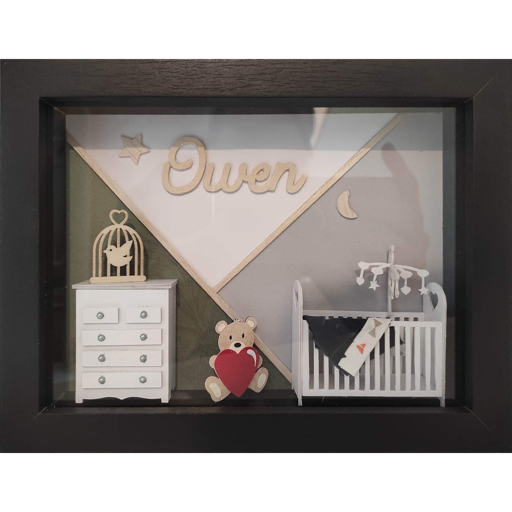 Cadre vitrine bébé