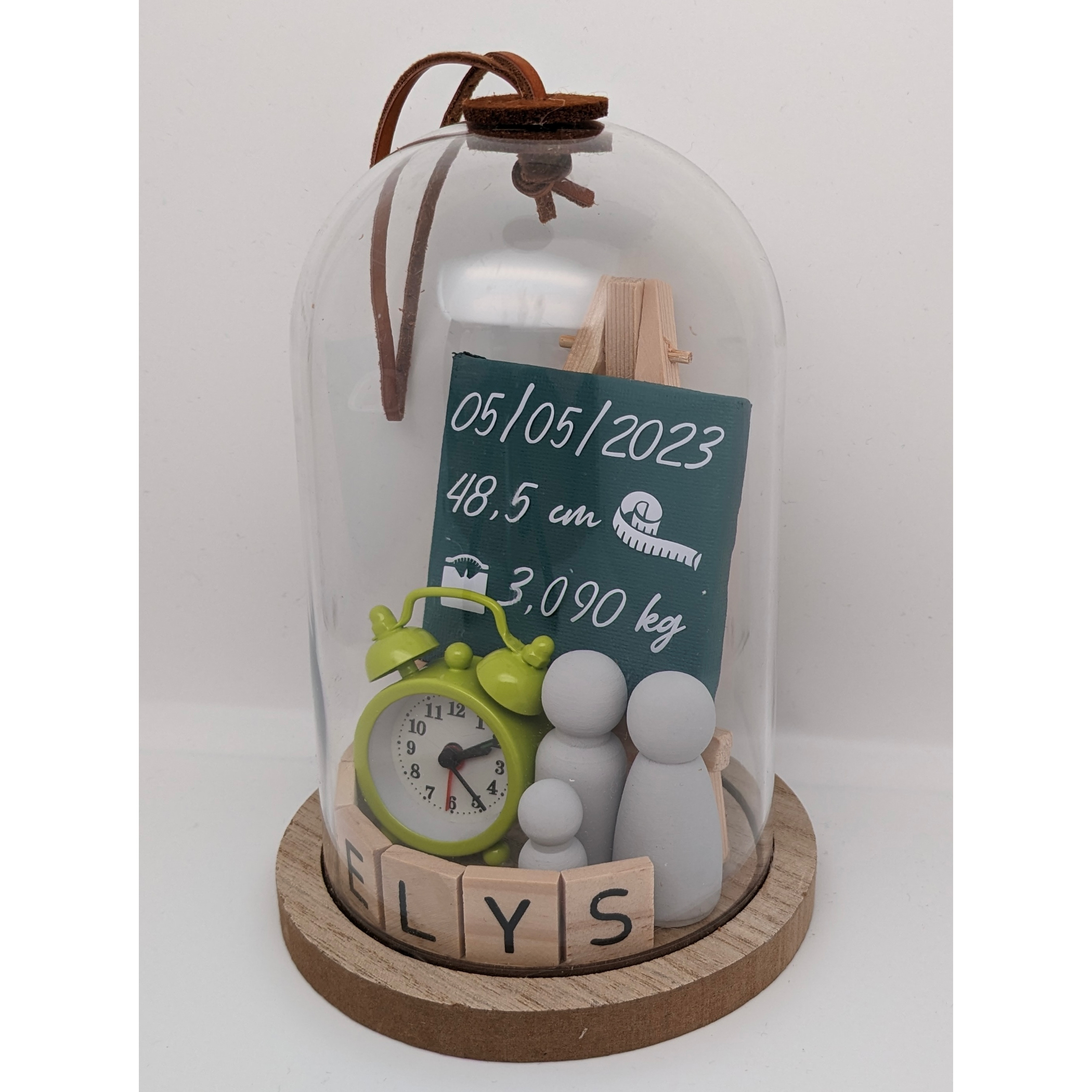 Souvenirs naissance sous cloche 2